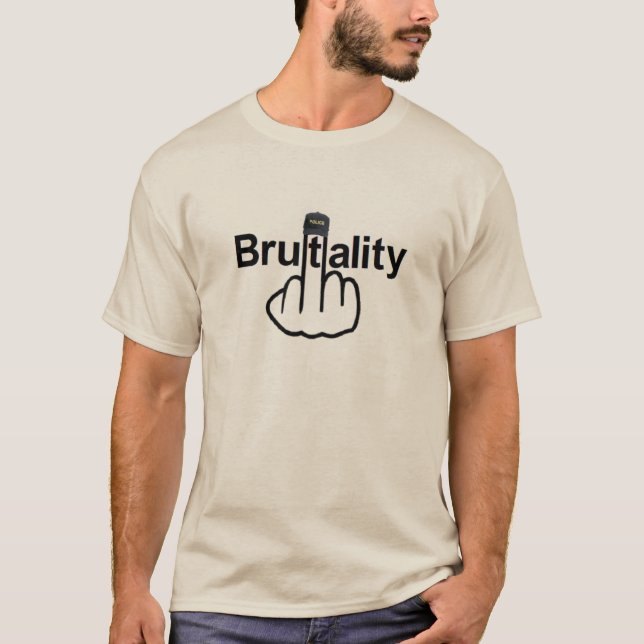 T-Shirt Police Brutality Flip (Framsida)