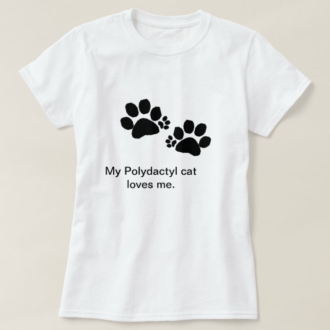 T-shirt - Polydactyl Cat Tassar (Design framsida)