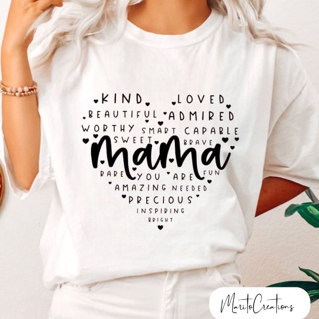t-shirt positive affirmations mother's day, mom's  (Skapare uppladdad)