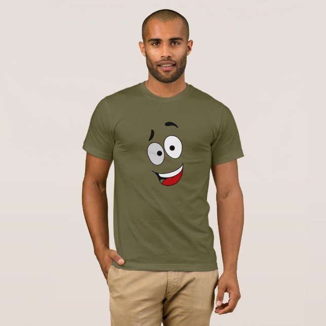T-shirt pour homme -Jasper - Un visage heureux (Hel framsida)