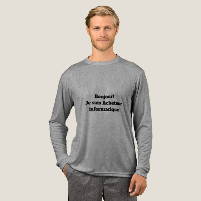 T-Shirt pour l'Acheteur informatique (Hel framsida)