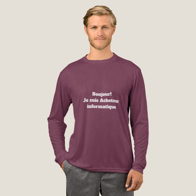 T-Shirt pour l'Acheteur informatique (Hel framsida)