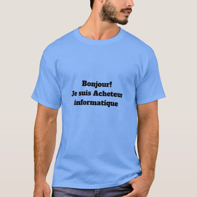 T-Shirt pour l'Acheteur informatique (Framsida)
