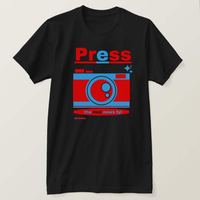 t-shirt "PRESS" (Design framsida)