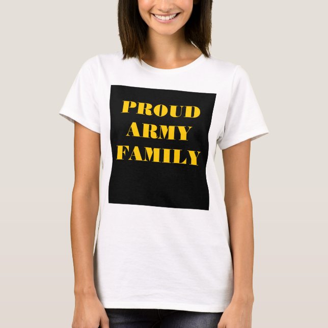 T-Shirt Proud Army-familjen (Framsida)