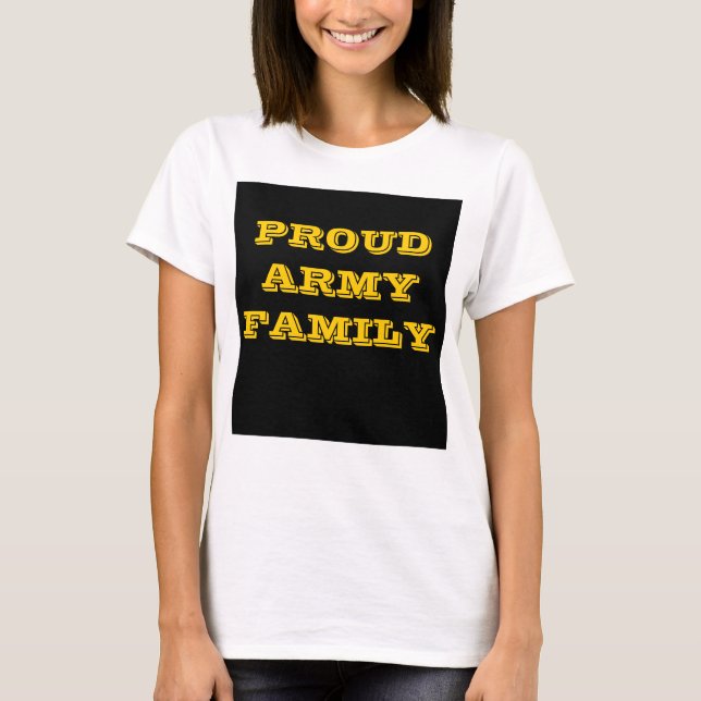 T-Shirt Proud Army-familjen (Framsida)