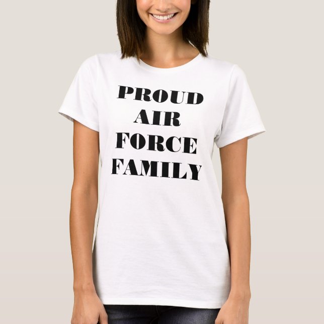 T-Shirt Proud Luft Force-familjen (Framsida)