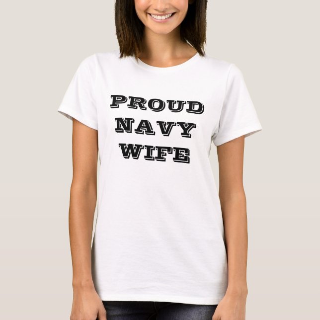 T-Shirt Proud Navy Makfe (Framsida)