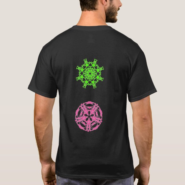 T-shirt psychédélique kaléidoscope fractal (Baksida)