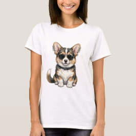 T-Shirt Punk Corgi på båda sidor