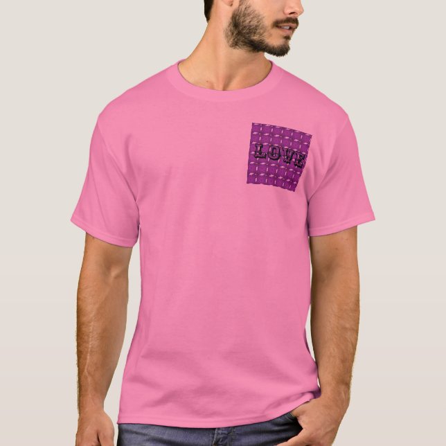 T-Shirt PURPL ROSA KÄRLEK (Framsida)