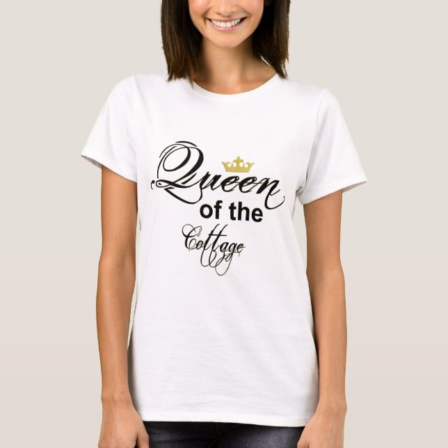 T-shirt-Queen of cottage Tee (Framsida)