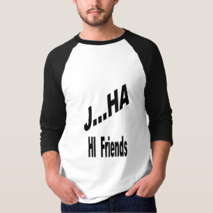T-shirt raglan blanc noir Homme RIF BERÖMD CLOW