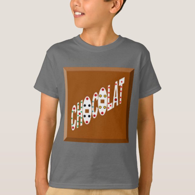 T-shirt raglan blanc/rouge  CHOCOLAT BONBONS (Framsida)