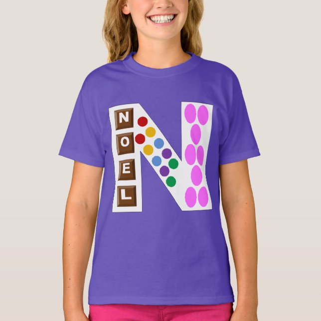 T-shirt raglan   gris/noir  NOEL BONBONS CHOCOLAT (Framsida)