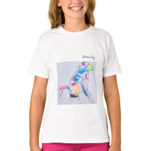 T-Shirt Rainbow Hund