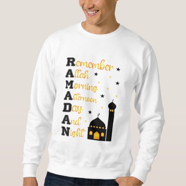T-Shirt- RAMADAN Long Sleeve Shirt Lång Ärmad Tröja (Framsida)