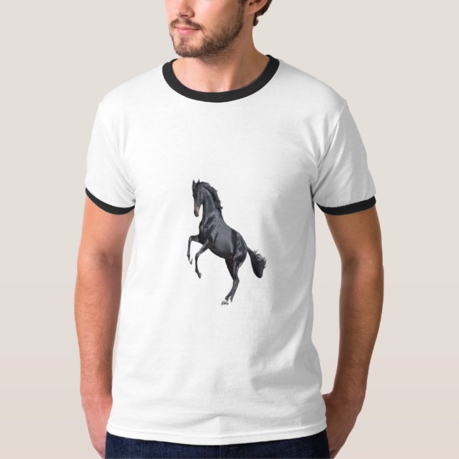 T-shirt ras de cou blanc noir I  LIKE  RUNNING (Framsida)