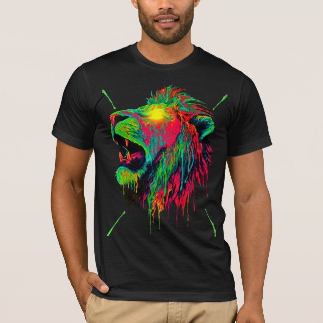 T-Shirt Rebel Lion  (Framsida)