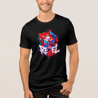 T-Shirt REBEL NEON SKALL - Cyberpunk Graffiti Stil
