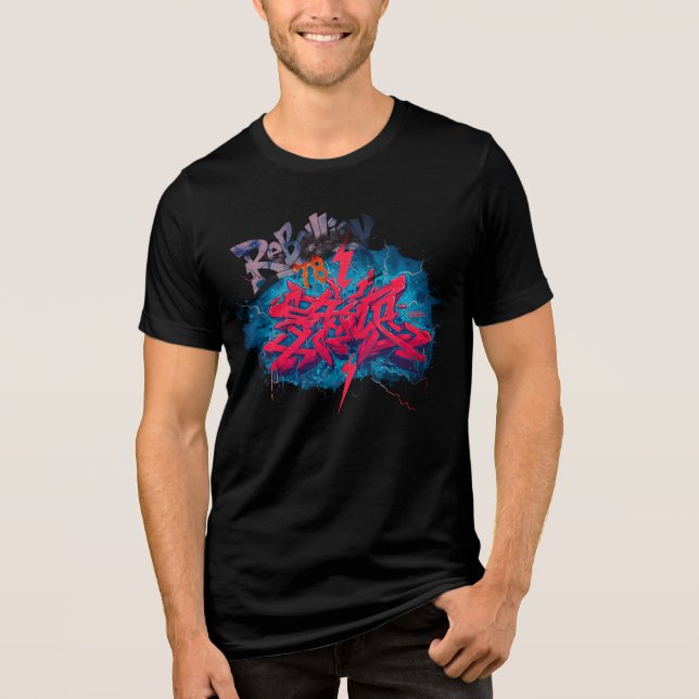 T-Shirt Rebellion 78 graffiti stil  (Framsida)