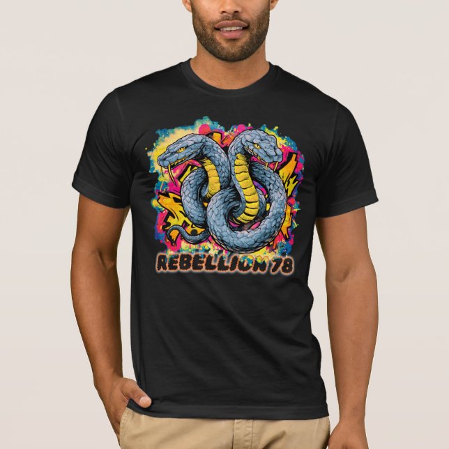 T-Shirt Rebellion snakes  (Framsida)
