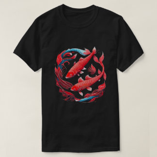T-shirt Red Koi Fish