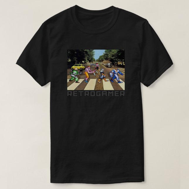 T-Shirt retro-spelkapten CMD (Design framsida)