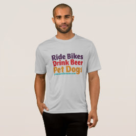 T-Shirt - Ride Bikes-Drink Beer-Pet Hundar