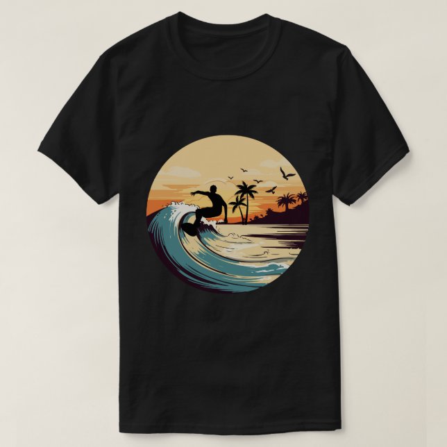T-Shirt: Ride the Wave of Freedom T Shirt (Design framsida)