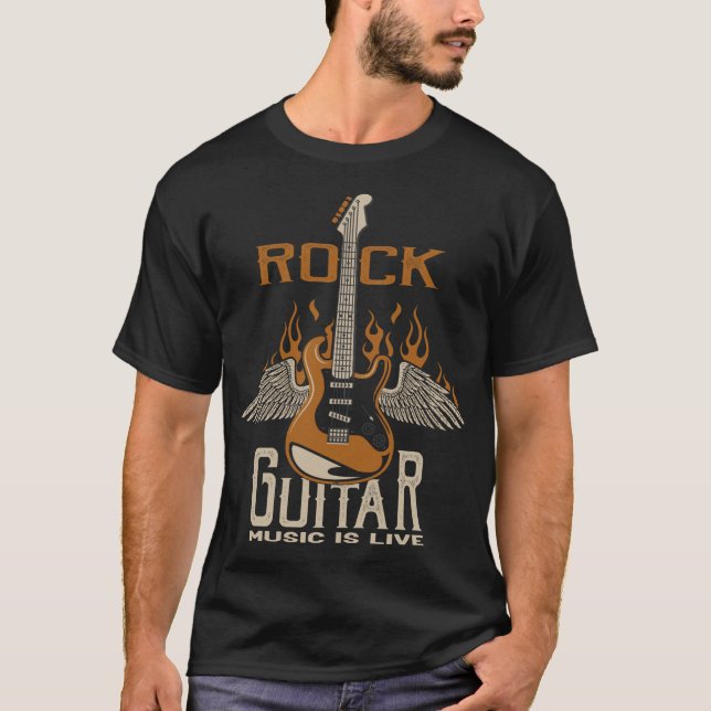 T-shirt - Rock Guitar (Framsida)