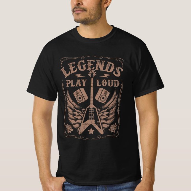 T-shirt Rock Legends (Framsida)