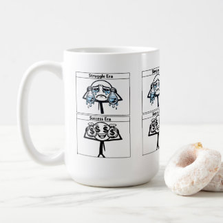 T-Shirt Rolig design om skillnad kamp och Kaffemugg
