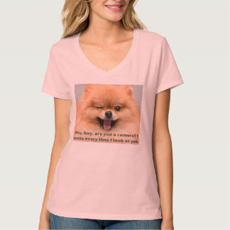 T-shirt Rolig hund Skriv ut - Hej pojke