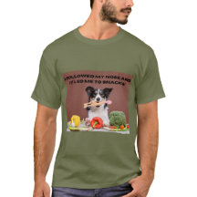 T-shirt Rolig hund Skriv ut Jag följde min näsa