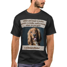 T-shirt Rolig hund Skriv ut vad får du?