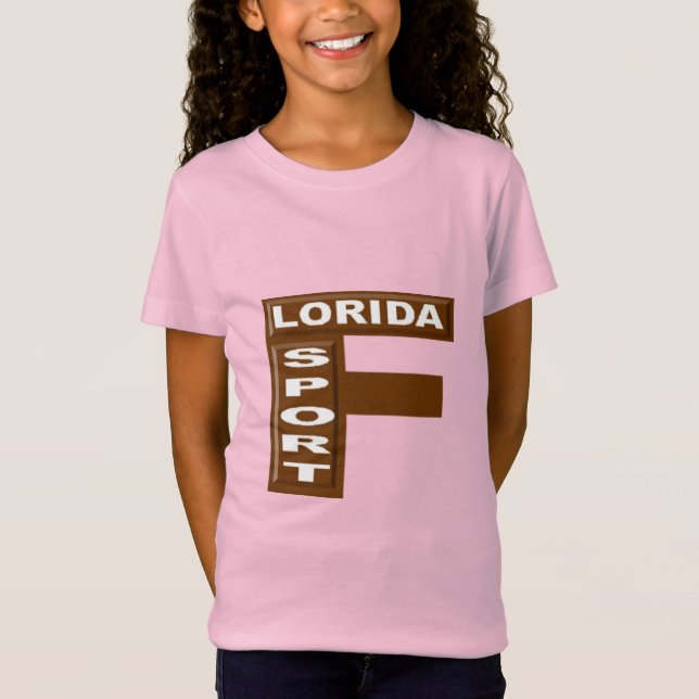 T-shirt rose jersey  fin CHOCOLAT  FLORIDA  SPORT  (Framsida)