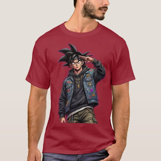 T-shirt rouge manga (Framsida)