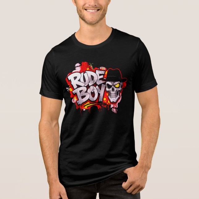T-Shirt Rude Boy  (Framsida)