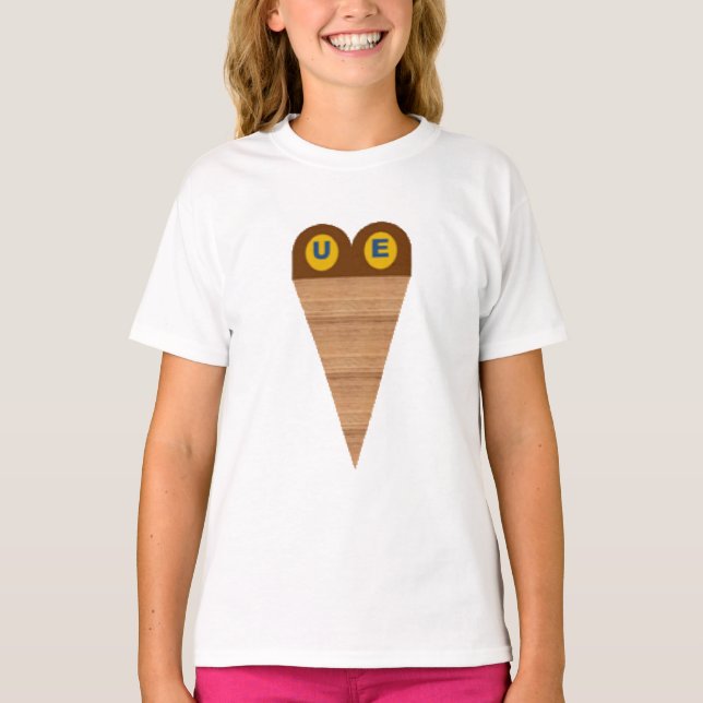 T-shirt Ruffle blanc  GLACES UE (Framsida)