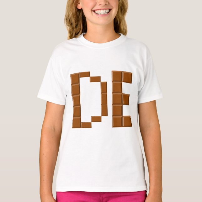 T-shirt Ruffle pour filles  DE   CHOCOLAT (Framsida)