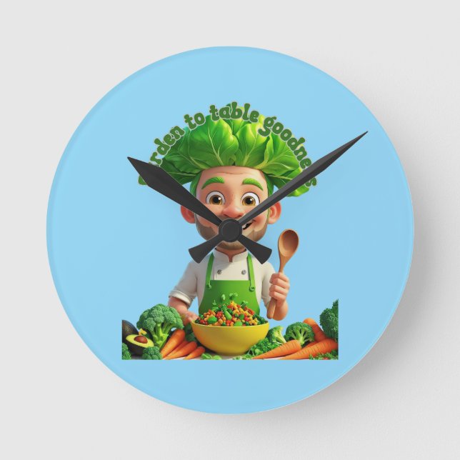 T-Shirt Rund Klocka (Framsida)