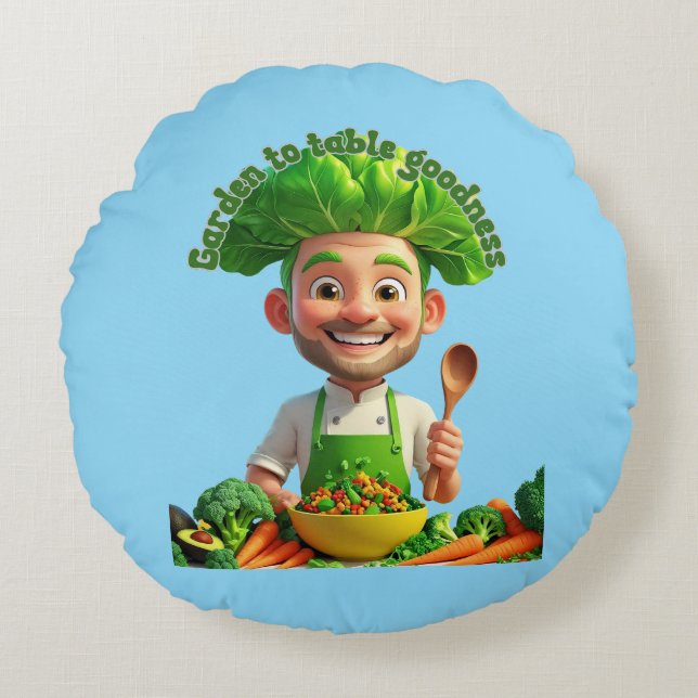 T-Shirt Rund Kudde (Framsidan)