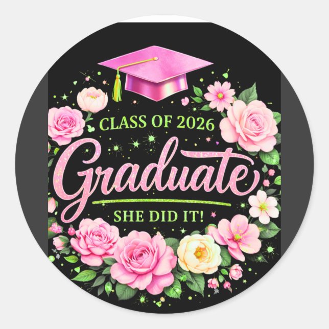 T-Shirt Runt Klistermärke (Framsida)