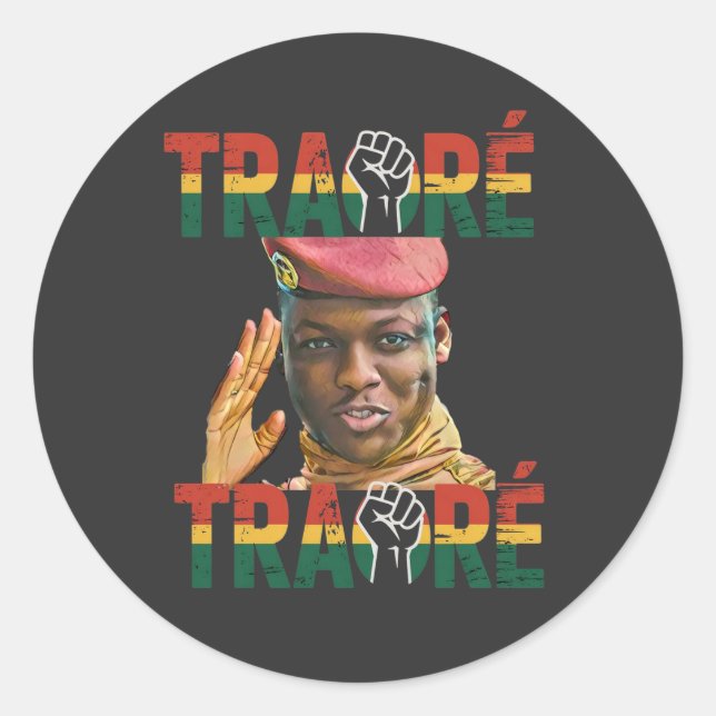 T-Shirt Runt Klistermärke (Framsida)