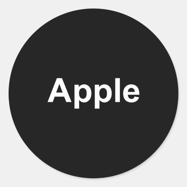 T Shirt  Runt Klistermärke (Framsida)