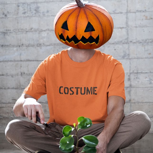 T-Shirt säger bara COSTUME (Halloween)