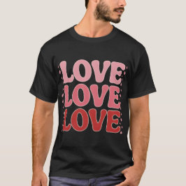 T-shirt Saint-Valentin - Design kärlek romantique