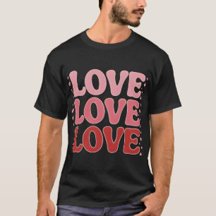 T-shirt Saint-Valentin - Design kärlek romantique