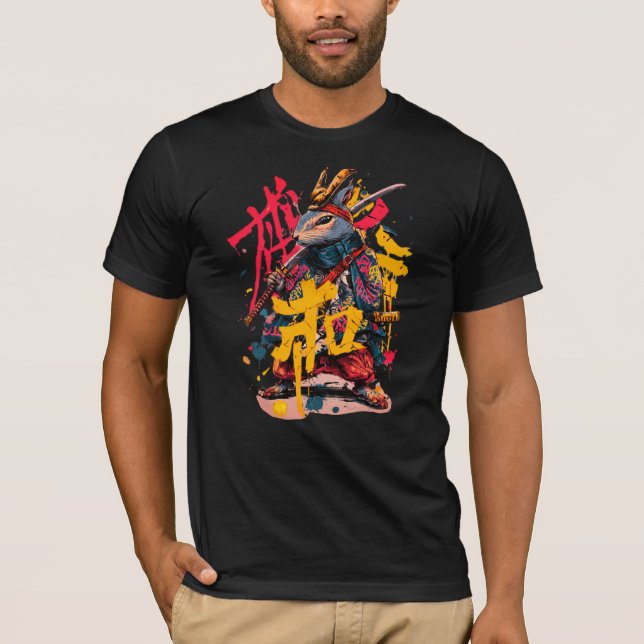 T-Shirt Samuraj ekorre (Framsida)